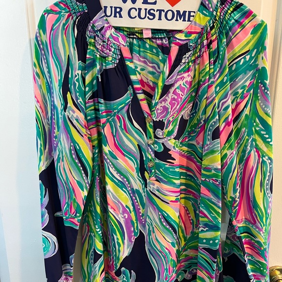 Lilly Pulitzer Elsa Silk Top - Picture 1 of 3